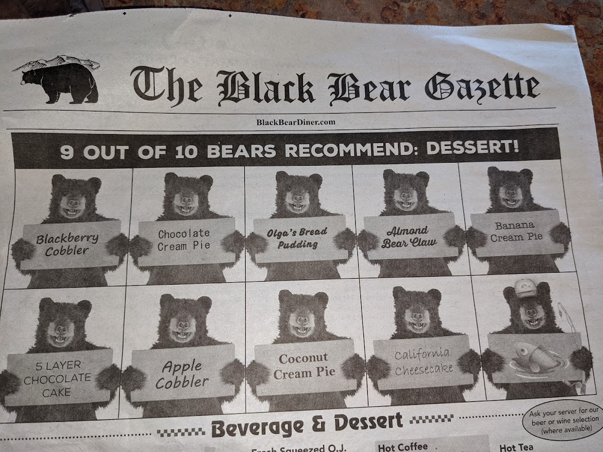 Menu Black Bear Diner Gresham-10