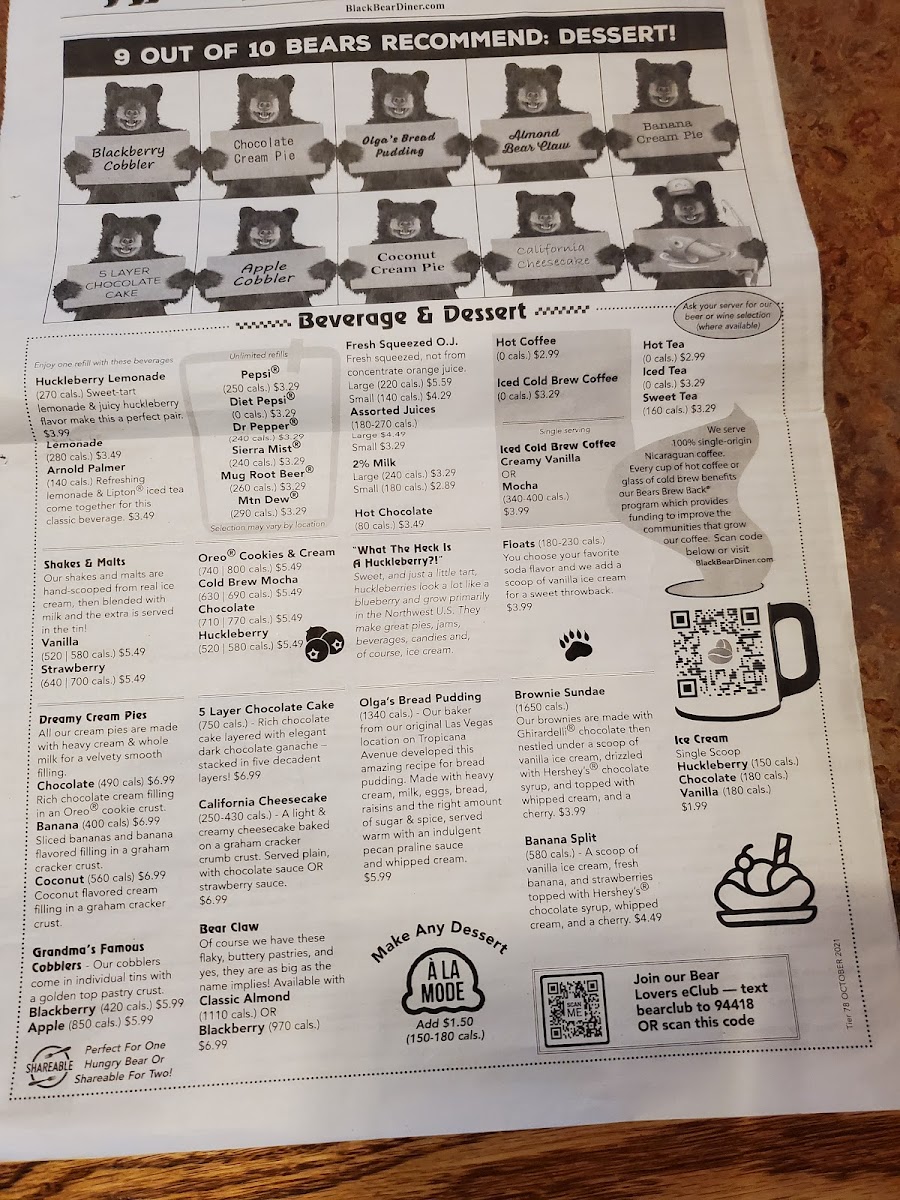 Menu Black Bear Diner Gresham-2